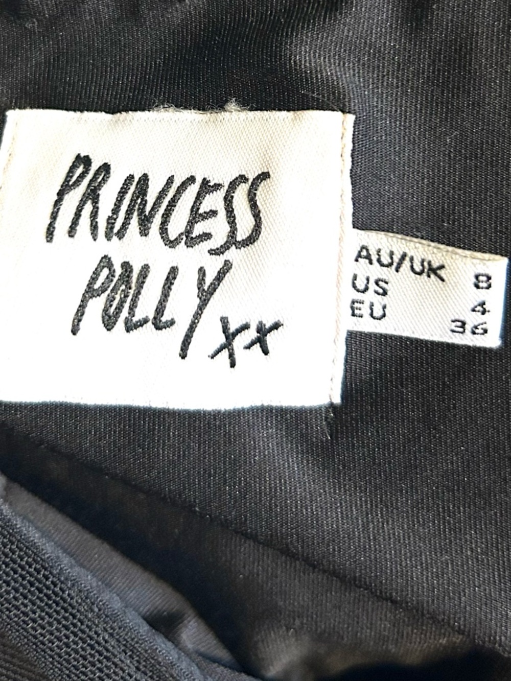 Princess Polly Black Mesh Puff Sleeve Bodysuit Sz 4 - Picture 8 of 12